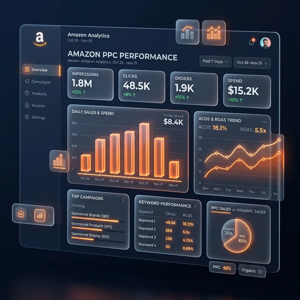Amazon Seller Central account dashboard